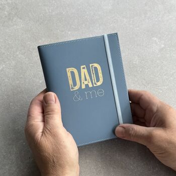 Recycled Leather Dad And Me Photo Album, 5 of 5