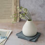 Porcelain Bud Vase With A Gold Embossed Heart, thumbnail 4 of 7