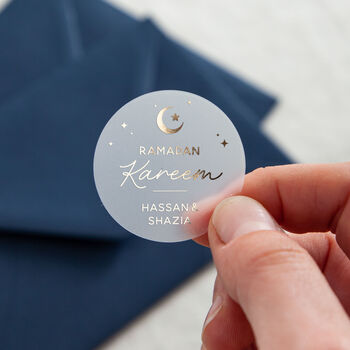 Crescent Moon Eid Celebration Foiled Stickers, 2 of 5