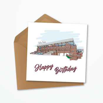 Aston Villa Personalised Birthday Card, 3 of 5