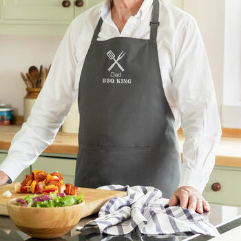 Personalised Embroidered BBQ King Apron, 5 of 6