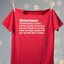 Christmas Definition Adults T Shirt, thumbnail 2 of 3