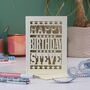 Personalised Happy Birthday Papercut Card, thumbnail 4 of 12