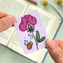 April Magnetic Birth Flower Bookmark Sweet Pea, thumbnail 6 of 7