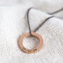 Men's Personalised Hoop Pendant Necklace, thumbnail 4 of 7