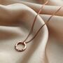 9ct Gold Confetti Birthstone Mini Message Necklace, thumbnail 5 of 9
