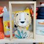 Personalised Wooden Lion Frame For Baby Nursery, thumbnail 2 of 3