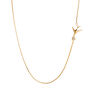 Swallow Necklace White Sapphire And Gold Vermeil, thumbnail 1 of 4