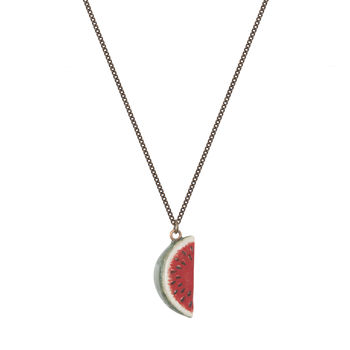 Watermelon Slice Necklace, 2 of 2