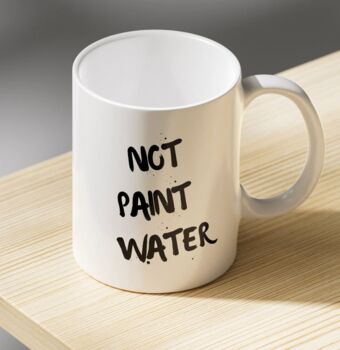 Paint Water And Not Paint Water Ceramic Mugs, 3 of 4