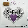 Personalised 60th Birthday Sparkle Card, thumbnail 12 of 12