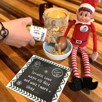 Elf Antics Personalised Countdown Cards For Advent, 5 of 5