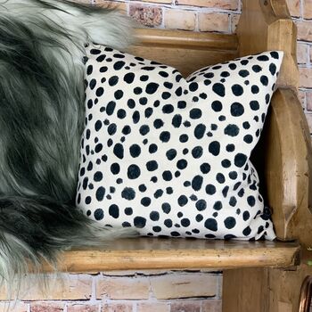 Dalmatian Print Velvet Cushions, 5 of 12