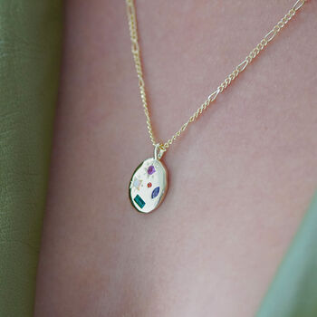 Kaleidoscope Gemstone Rainbow Necklace, 4 of 11