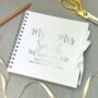 Personalised Mr And Mrs Wedding Guest Book, thumbnail 1 of 2