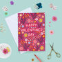 Floral Classic Valentine's Day Card, thumbnail 1 of 6