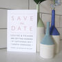 Modern Typography Wedding Save The Date Card, thumbnail 5 of 12