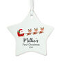Personalised 1st Christmas Star Santa's Sleigh, thumbnail 4 of 5