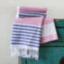 Personalised Beach Towel And Leather Strap, thumbnail 8 of 12