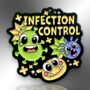 Bacteria Virus Infection Control Enamel Pin Badge, Gift For Doctors, Nurses, Medical Staff, Scientists, Paediatricians, Surgeons, thumbnail 3 of 8