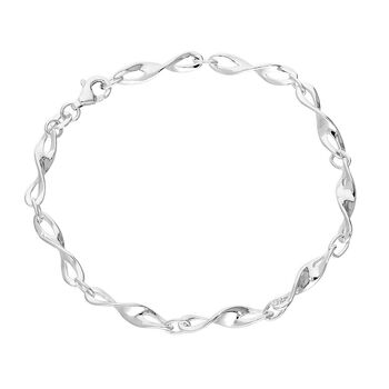 Sterling Silver Infinity Love Symbol Bracelet, 2 of 3