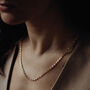 Iconic Coffee Bean Gold Plated Chain Necklace Luxe, thumbnail 3 of 5