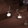 Pumpkin Drop Hook Earrings In Sterling Silver, thumbnail 5 of 11