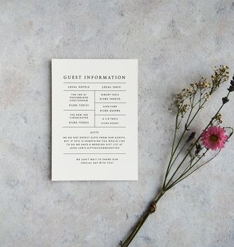 Simply Botanical Wedding Invitation, 4 of 4