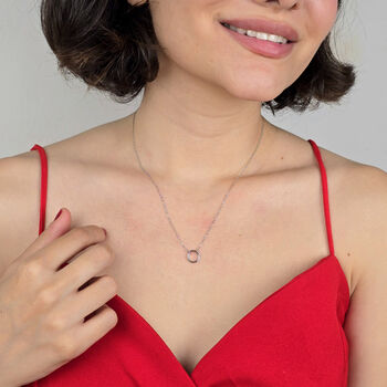 Sterling Silver Necklace With Openable Spring Clasp, 4 of 5