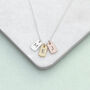Monogrammed Tags Necklace, thumbnail 4 of 6
