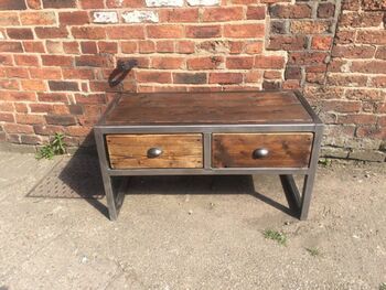 Industrial Reclaimed Coffee Table Tv Unit 033, 2 of 3