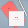 Lgbt Handmade You And Me Always And Forever Card Red, thumbnail 2 of 4