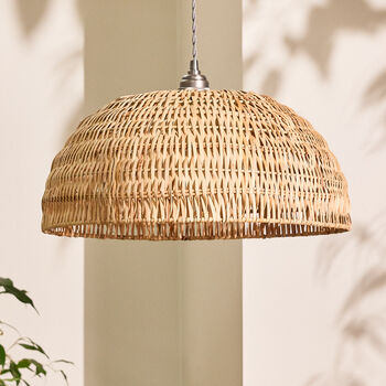 Rattan Large Dome Easy Fit Ceiling Shade, 2 of 4