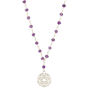 Crown Chakra Amethyst Necklace Silver/Gold Plated, thumbnail 3 of 9
