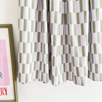 Cotton Midi Skirt, Sage Print Skirt, 5 of 5