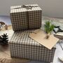Gingham Paper Fibre Wrapping Paper, thumbnail 2 of 12