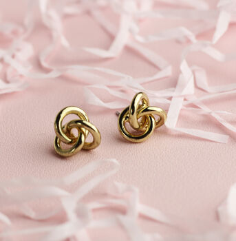 Christmas Gold Plated Studs, 4 of 6
