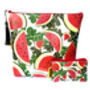 Watermelon Vegan Leather Cosmetic Bag, thumbnail 1 of 7