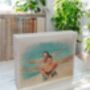Personalized Cartoon Photo On Pine Wood – Custom Illustrated Portrait From Your Photo, thumbnail 2 of 5