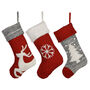 Personalised Chunky Knitted Christmas Stockings, thumbnail 3 of 8