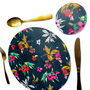 Cherry Blossom Navy Floral Melamine Placemats, thumbnail 7 of 11