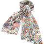 Large 'Classic Paisley' Pure Silk Scarf, thumbnail 1 of 2