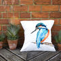 Inky Kingfisher Large Cushion And Inner, thumbnail 4 of 5
