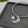 Maxi Celestial Sterling Silver Bangle, thumbnail 1 of 8