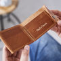 Leather Credit Card Wallet With Brass Popper, thumbnail 2 of 8