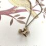 Bronze Flying Bird Envelope Charm Necklace, thumbnail 2 of 3