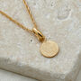 Textured Round Tag Necklace, thumbnail 1 of 9