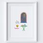 Love You To The Moon And Back Room Still Life Art Print, thumbnail 2 of 3