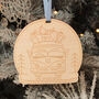 Personalised Campervan Wooden Christmas Tree Decoration, thumbnail 1 of 4