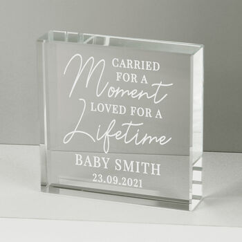 Personalised Carried For A Moment Crystal Token, 2 of 4